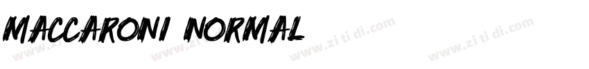 Maccaroni Normal字体转换